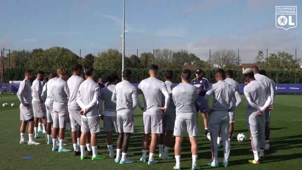 Laurent Blanc first training session at Lyon